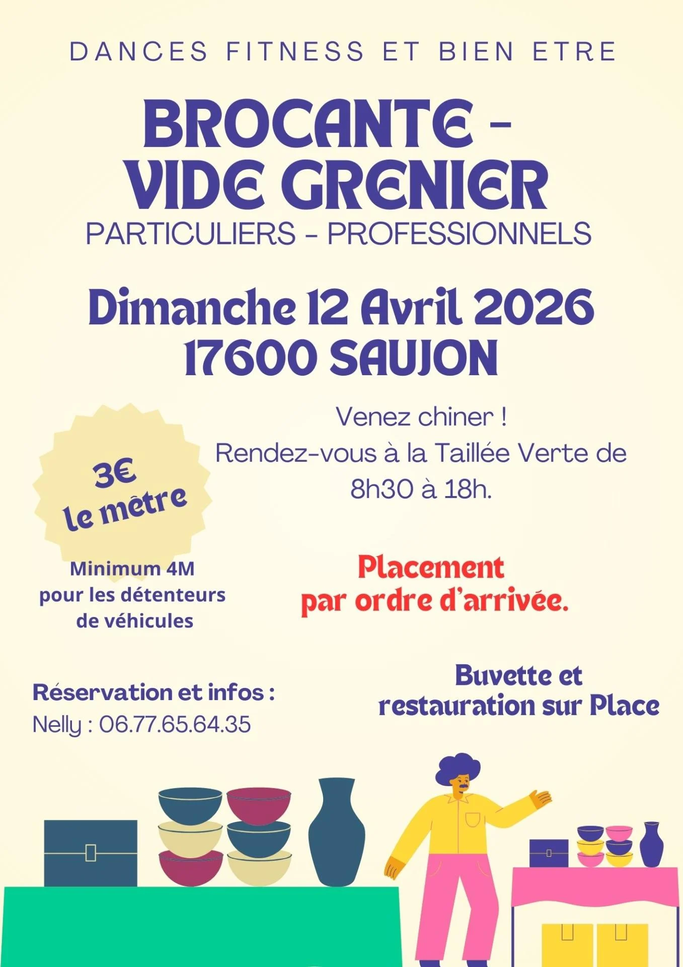 Flyer brocante saujon